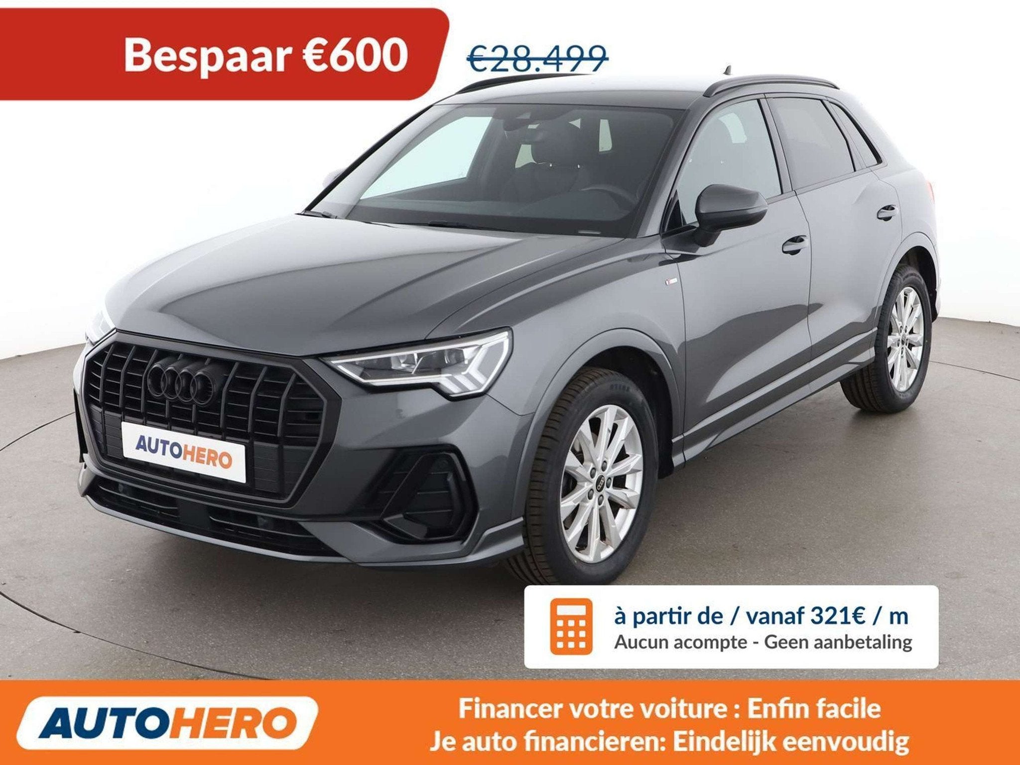 Audi Q3 35 TFSI Mild-Hybrid S line (bj 2022, automaat), Auto's, Overige brandstoffen, Adaptive Cruise Control, 5 zetels, 5 deurs
