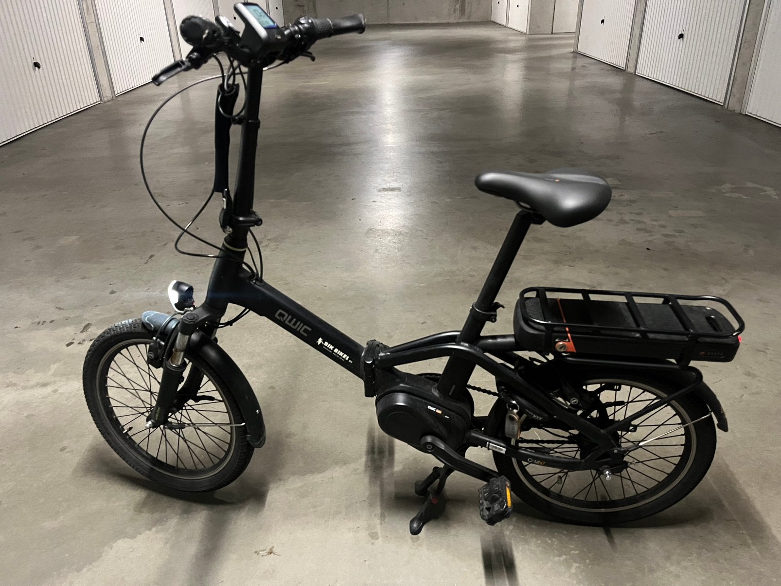 Elektrische mini plooifiets, Fietsen en Brommers, Heren, 16 tot 18 inch, Versnellingen, Zo goed als nieuw