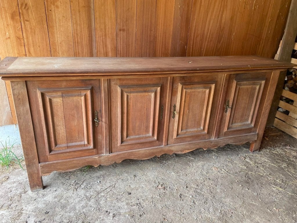 Dressoir - klassiek Vlaamse stijl, 200 cm ou plus, Avec tablette(s), Klassiek, Enlèvement