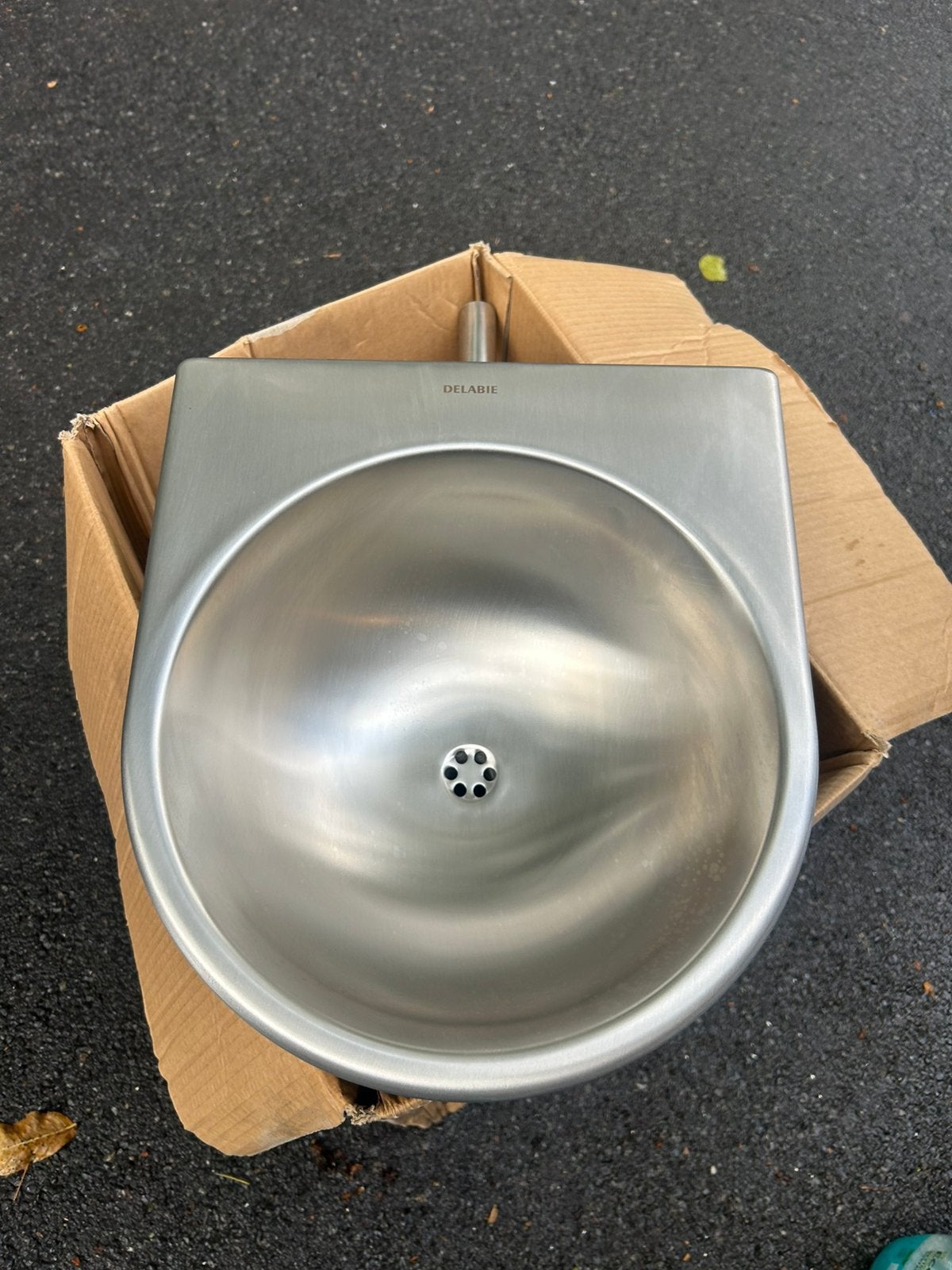 Lavabo inox DELABIE BOB TC Design, Bricolage & Construction, Sanitaire, Enlèvement, Comme neuf, Inox, Lavabo