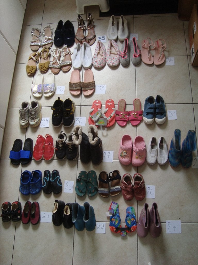chaussures enfant du 21 au 36 bottes, baskets, ..., Ophalen, Gebruikt, Jongen of Meisje, Schoenen