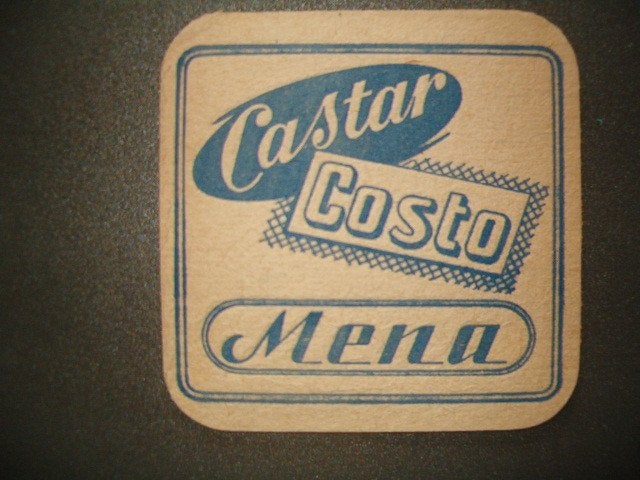 Tapis à bière Mena Rotselaar 6 : 95 x 95 mm, Collections, Enlèvement ou Envoi, Utilisé, Sous-bock
