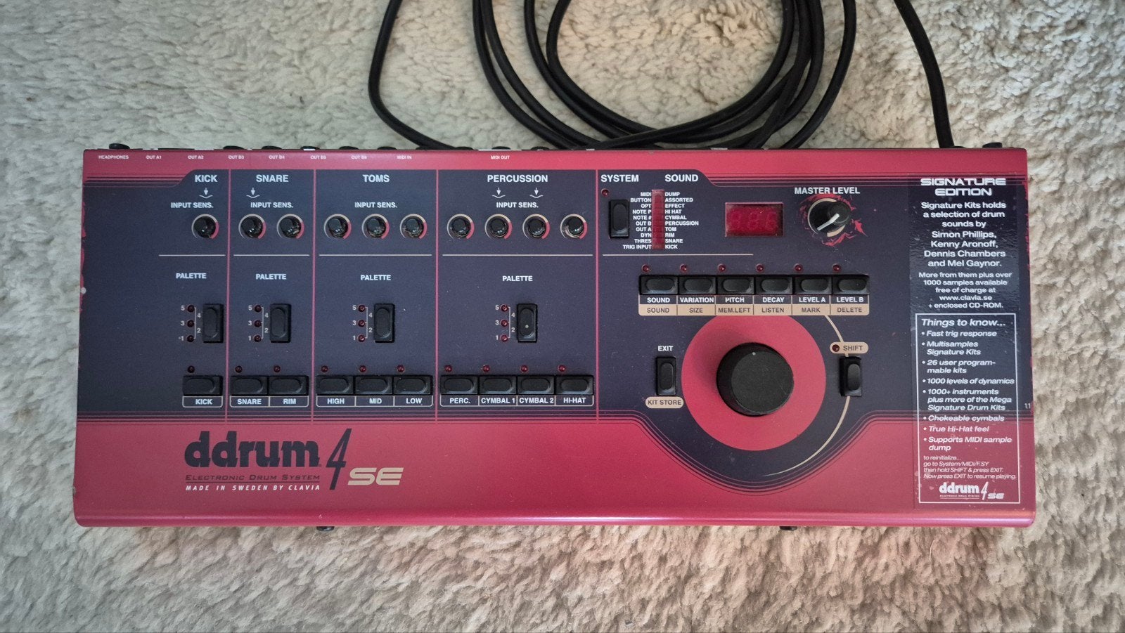 Ddrum 4 drum trigger midi module Clavia, Muziek en Instrumenten, Drumcomputers, Ophalen of Verzenden, Gebruikt