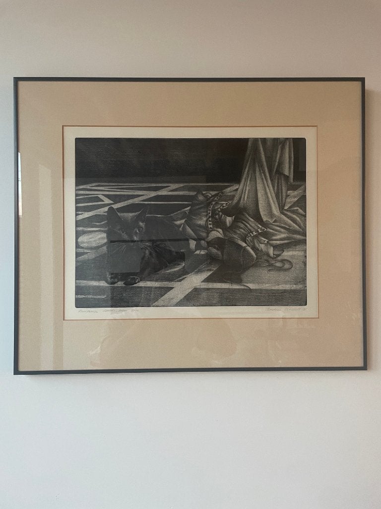 Dorothea Bonduel – gesigneerd en gedateerd werk (1986), Antiquités & Art, Art | Peinture | Classique, Enlèvement, Papier, Dessin