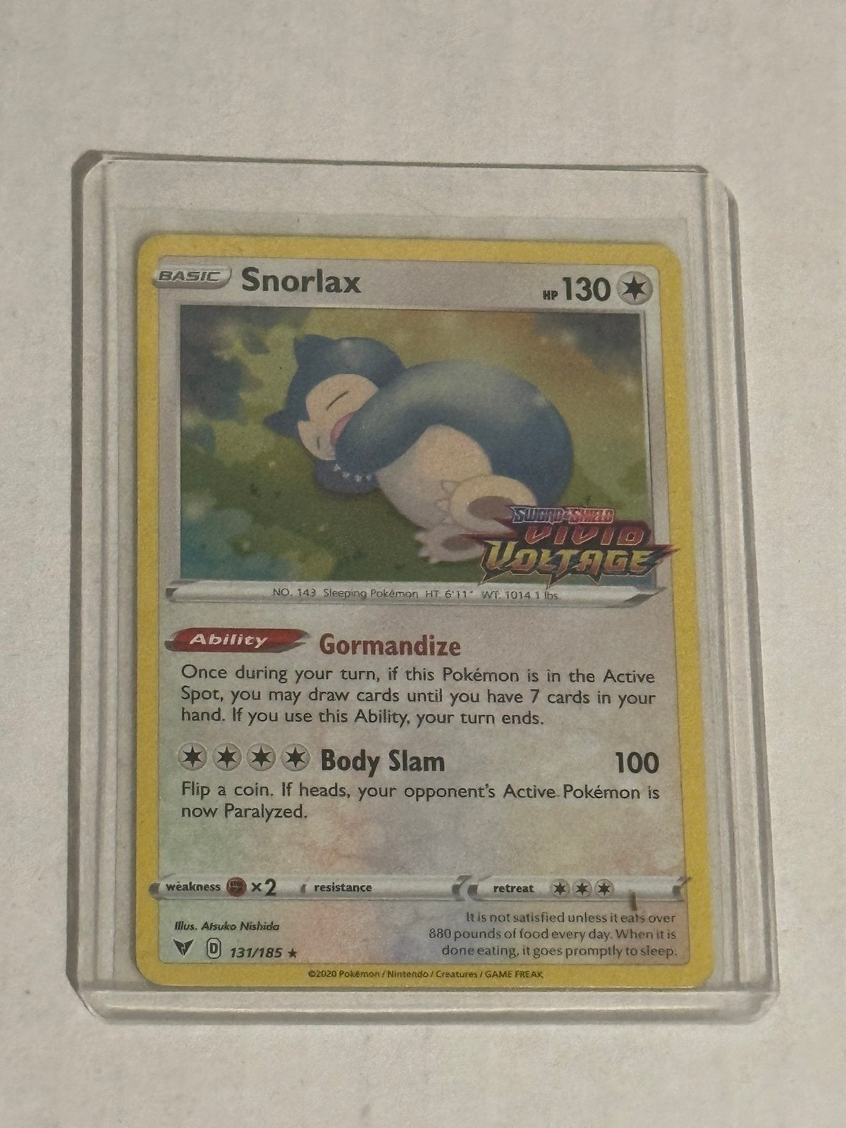 Snorlax stamped, Enlèvement, Neuf, Cartes en vrac, Foil