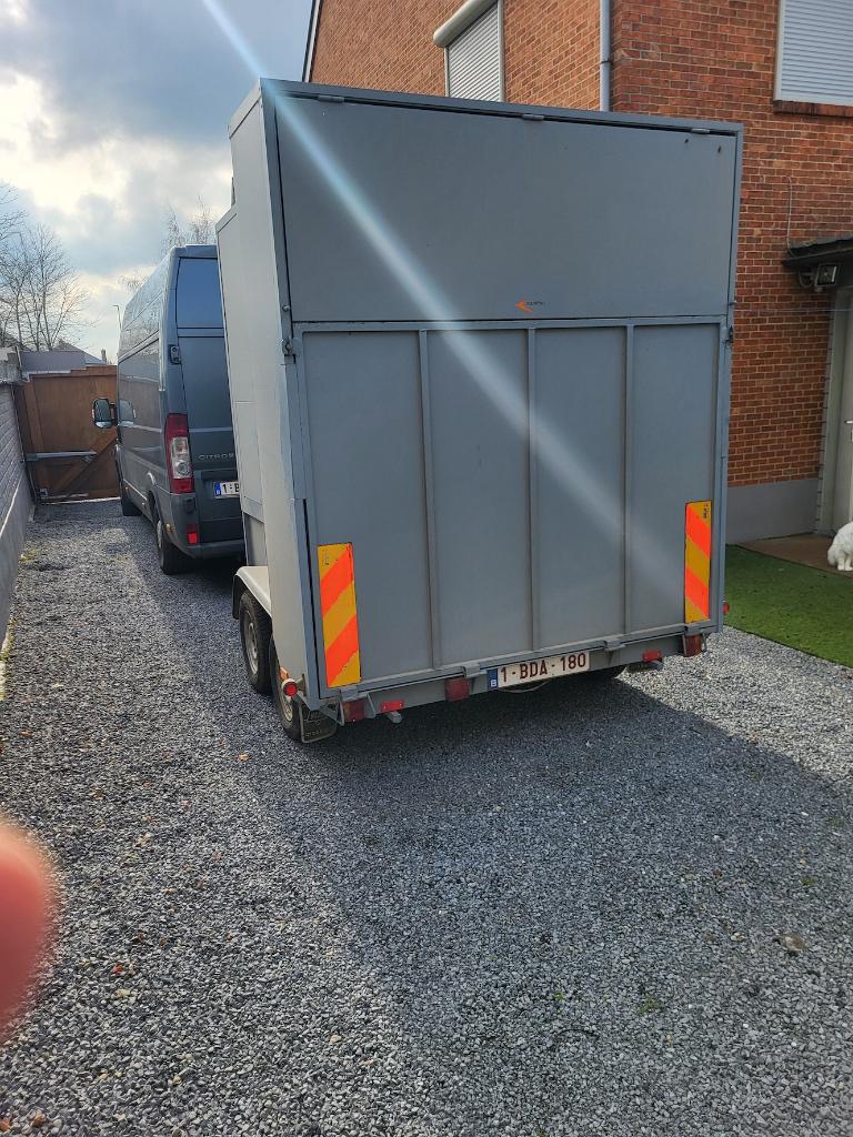 1 dubbelas aanhangwagen voor trike of motor, Ophalen, Gebruikt