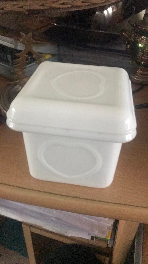 Vintage potje schaaltje opaline becel, Ophalen of Verzenden