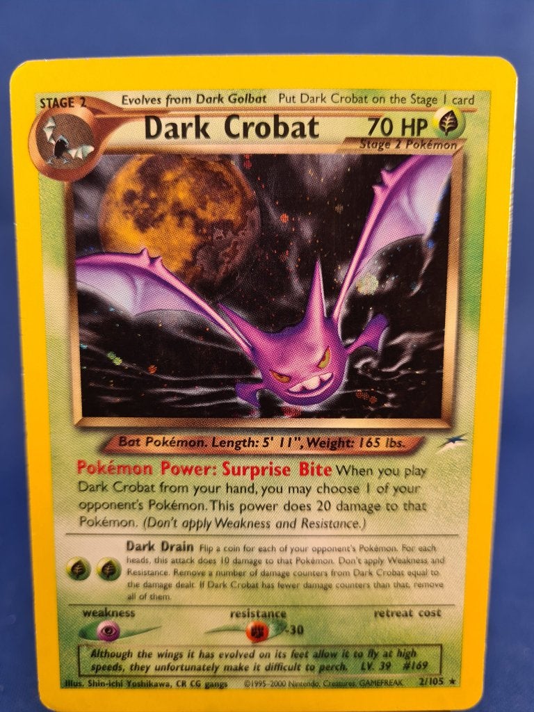 Dark Crobat 2/105 - Neo Destiny, Envoi, Utilisé