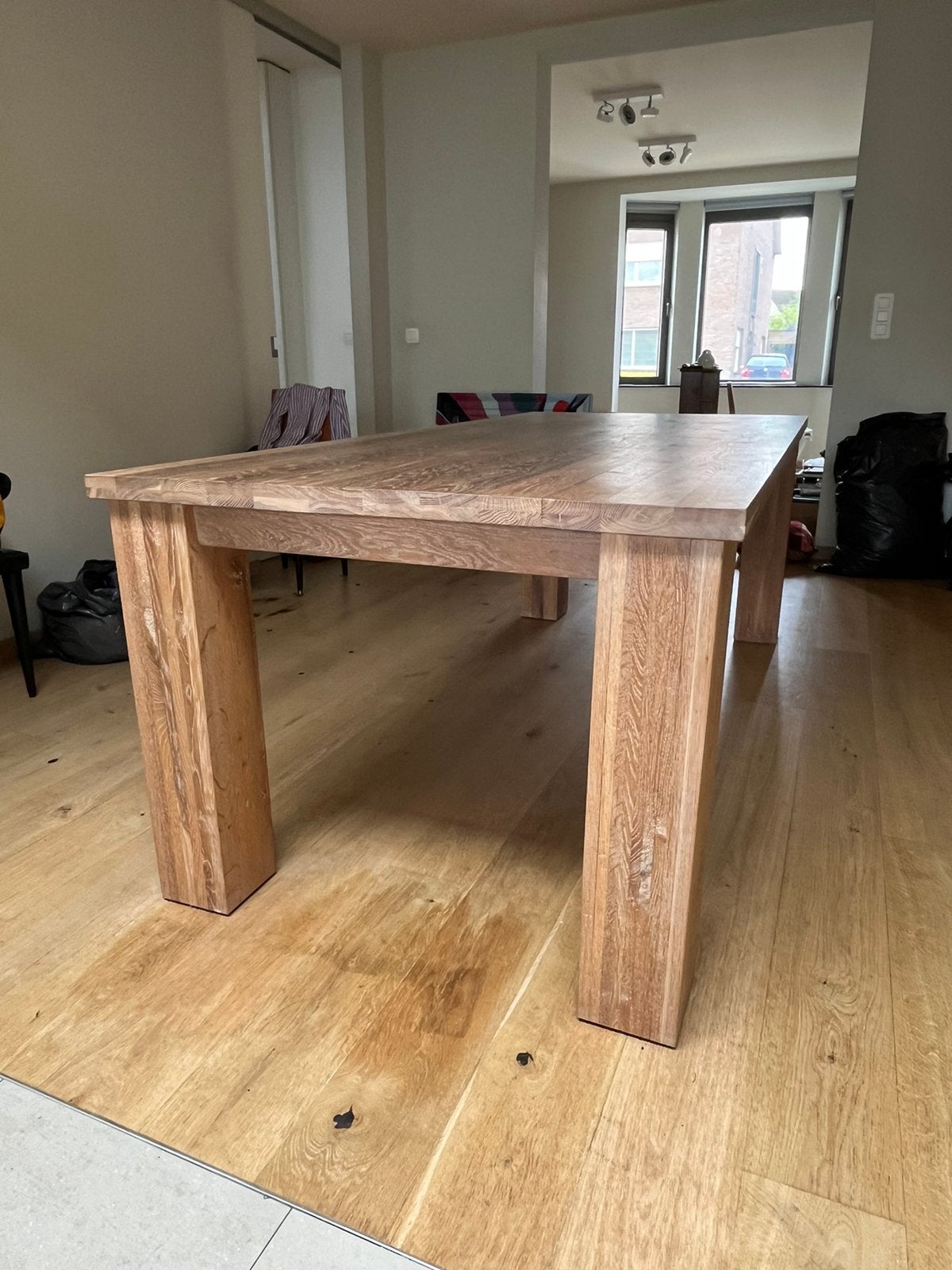 Eiken eettafel, Huis en Inrichting, Tafels | Eettafels, Ophalen of Verzenden, Zo goed als nieuw