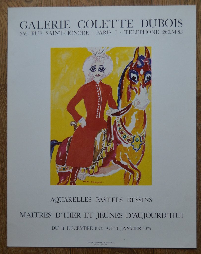 Kees van Dongen.  In galerie Colette Dubois., Antiquités & Art, Enlèvement