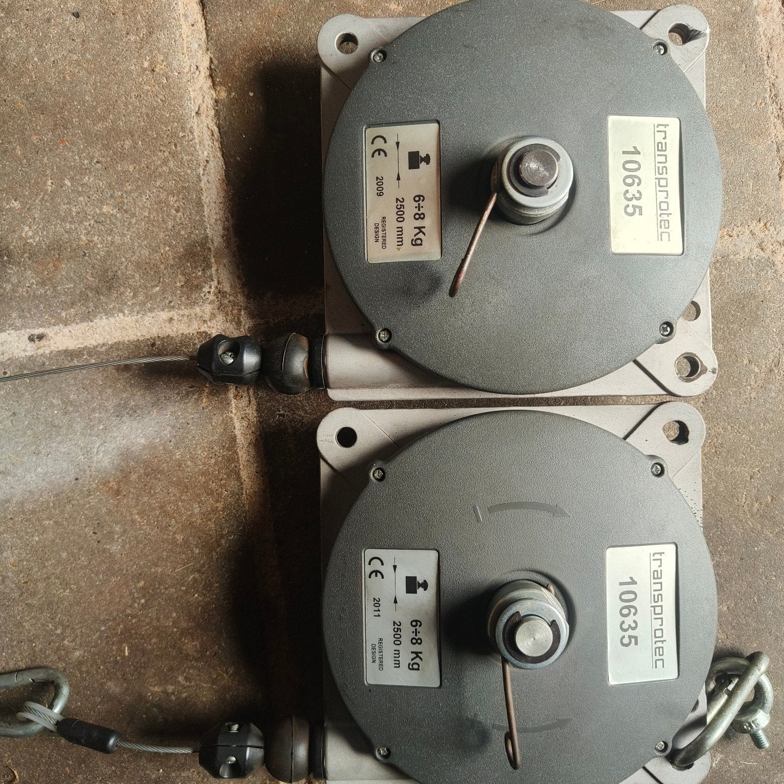 Transprotec veertakel, Ophalen