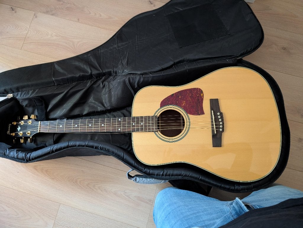 Ibanez gitaar met zak, Muziek en Instrumenten, Ophalen, Gebruikt, Western- of Steelstringgitaar