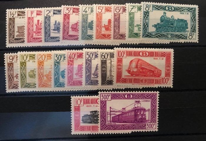 Spoorwegzegels België 1949, Postzegels en Munten, Ophalen of Verzenden, Zonder stempel, Postfris, Treinen