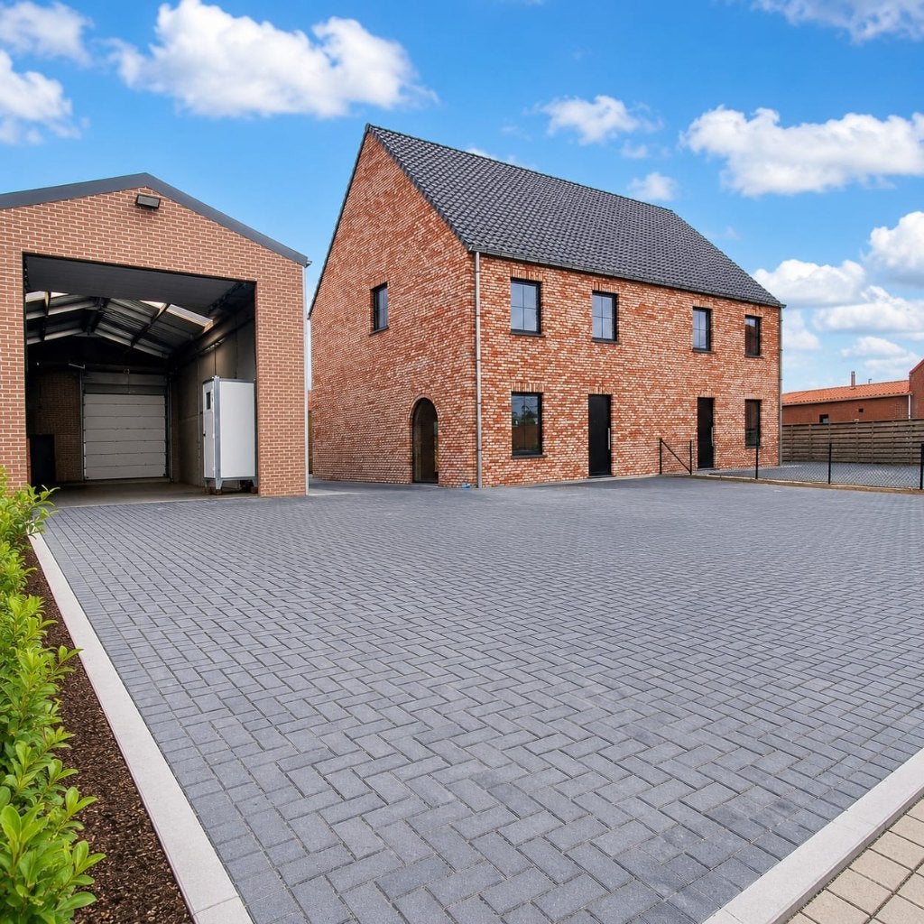 Woning met ruime loods van ca. 200 m², 5 kamers, Provincie West-Vlaanderen, Woning met bedrijfsruimte, 500 tot 1000 m²