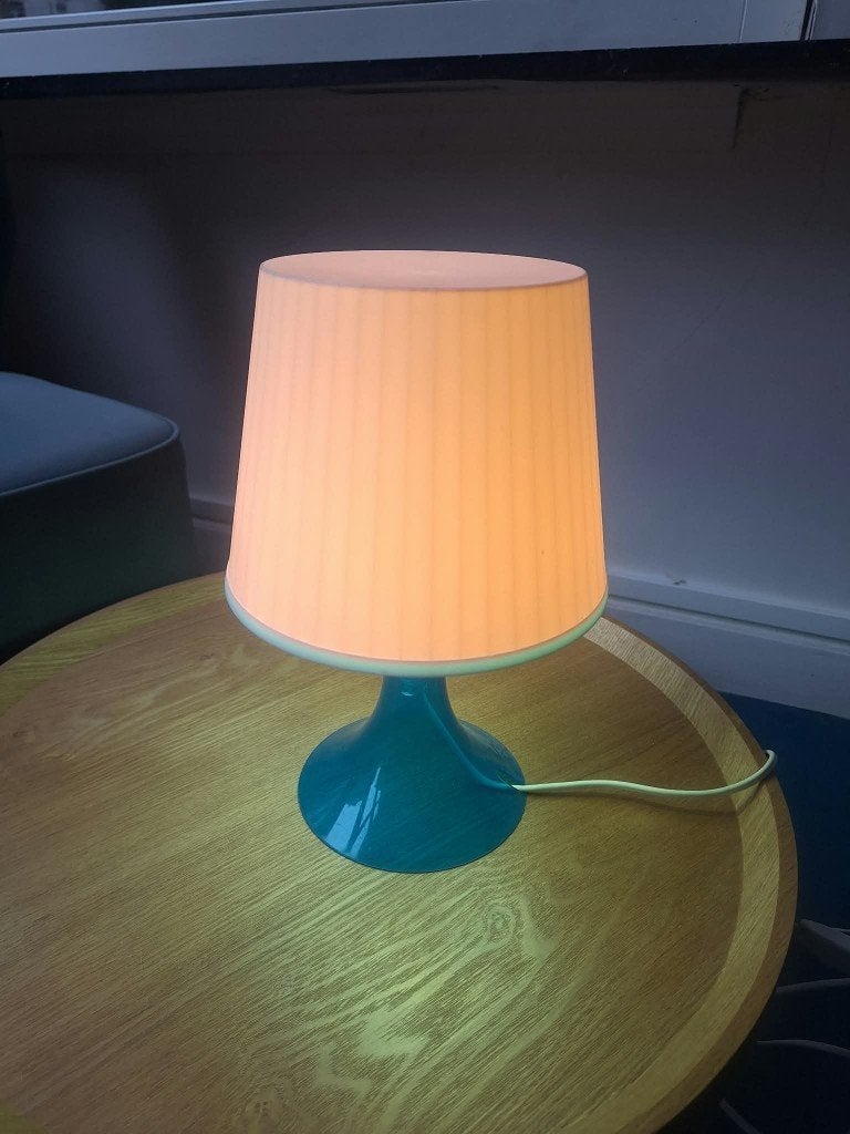 Lampe de chevet, Maison & Meubles, Blanc, Comme neuf, Synthétique, Enlèvement