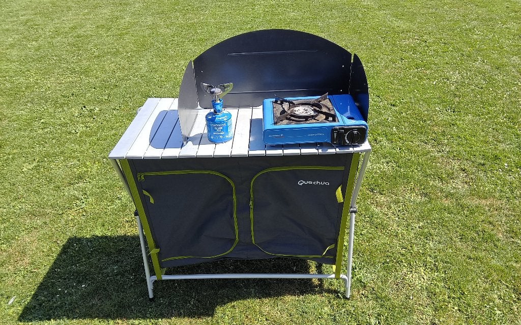 Kampeer Keuken, Caravanes & Camping, Meubles de camping, Enlèvement, Comme neuf, Accessoire de mobilier de camping