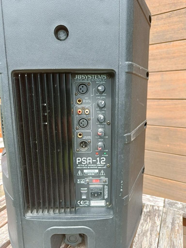 JB systems PSA-12, Audio, Tv en Foto, Luidsprekerboxen, Ophalen, Gebruikt, 120 watt of meer