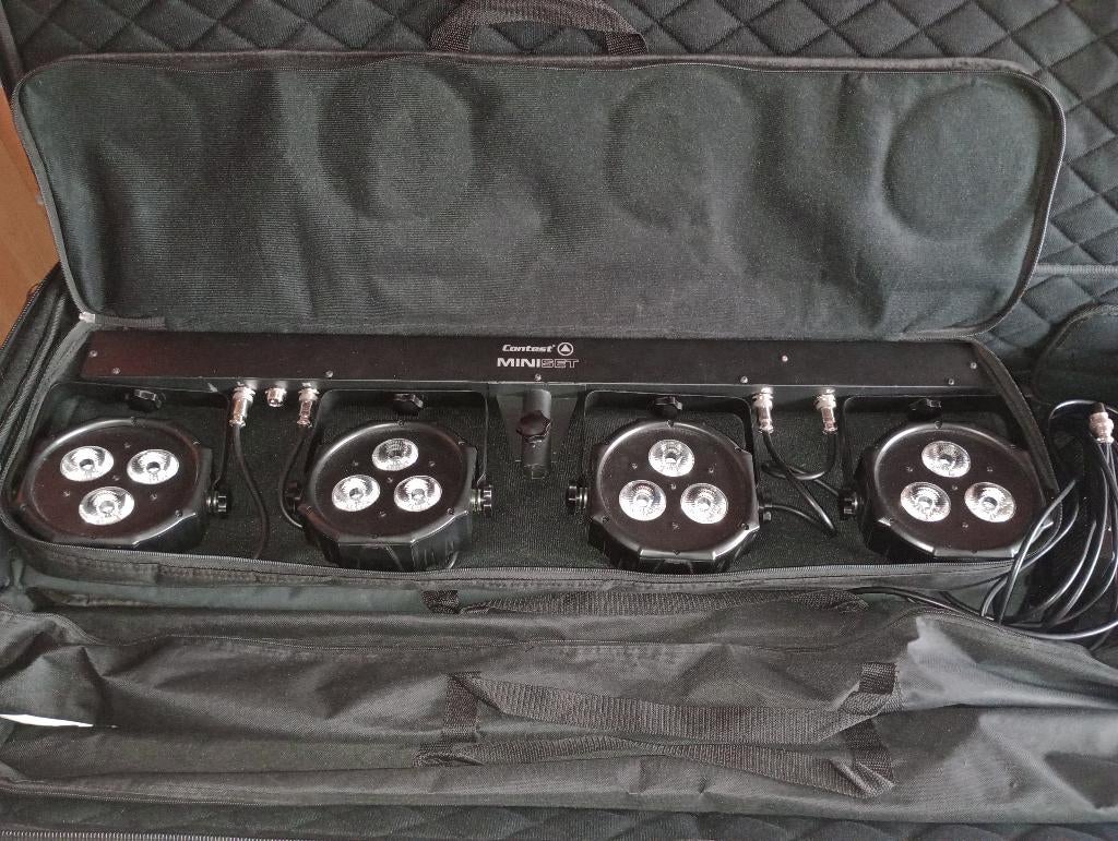 2 x Contest Miniset LED lichtset, Muziek en Instrumenten, Licht en Laser, Zo goed als nieuw, Licht, Geluidgestuurd, Kleur, Ophalen
