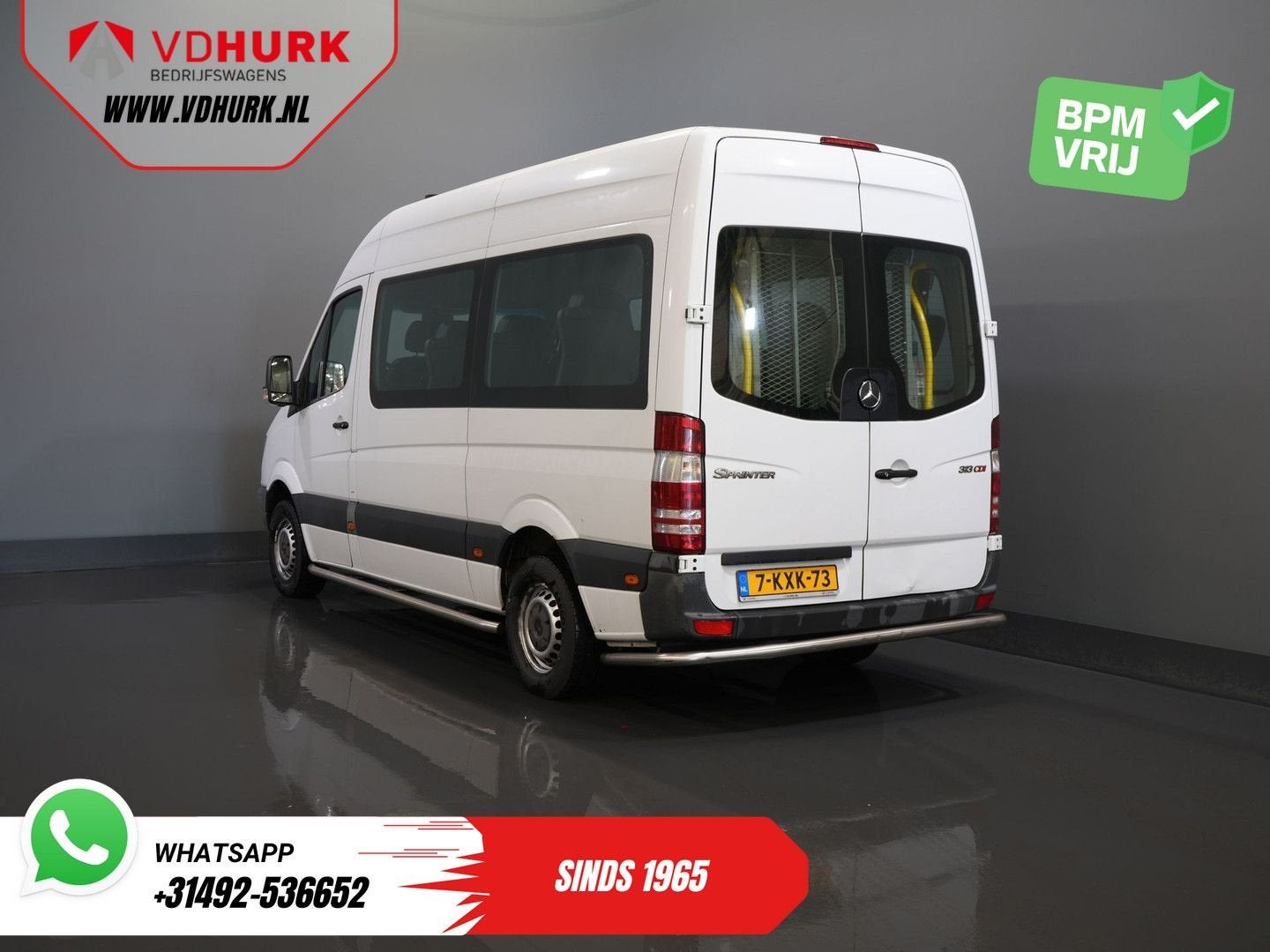 Mercedes-Benz Sprinter 313 2.2 CDI Aut. L2H2 €9.377 Incl. BT, Auto's, Automaat, 213 g/km, Airconditioning, Wit