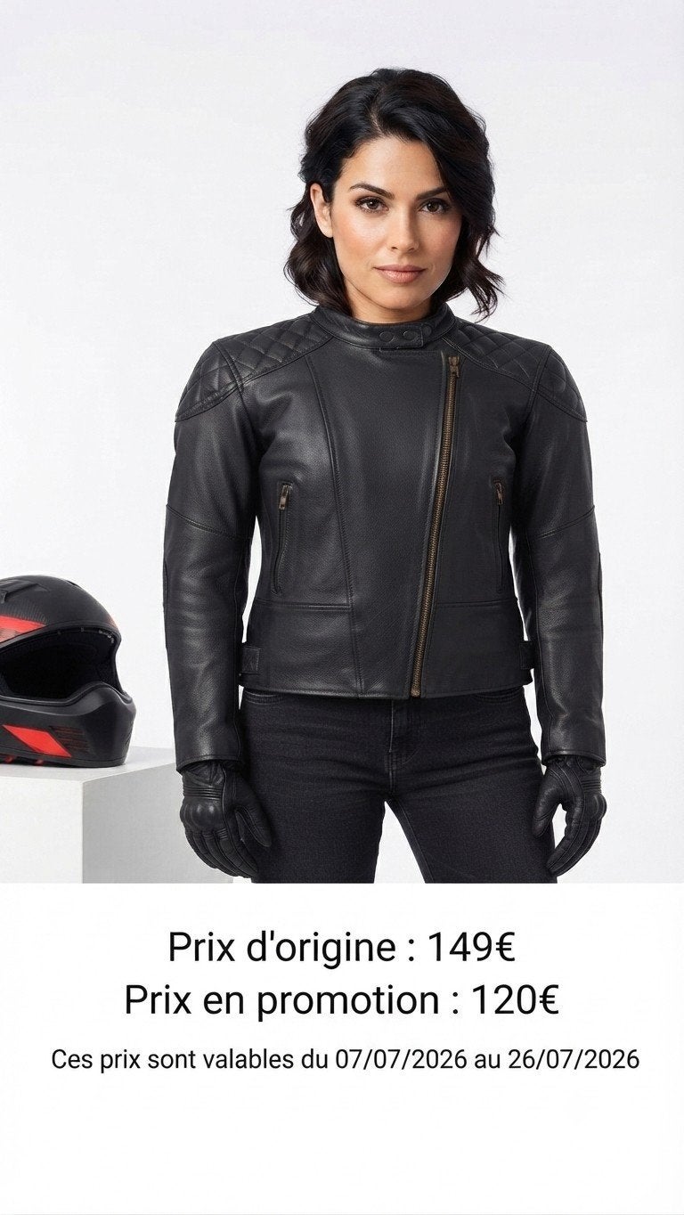 Nieuwe leren motorjas met CE-protectoren, Verzenden, Nieuw met kaartje, Jas | leer