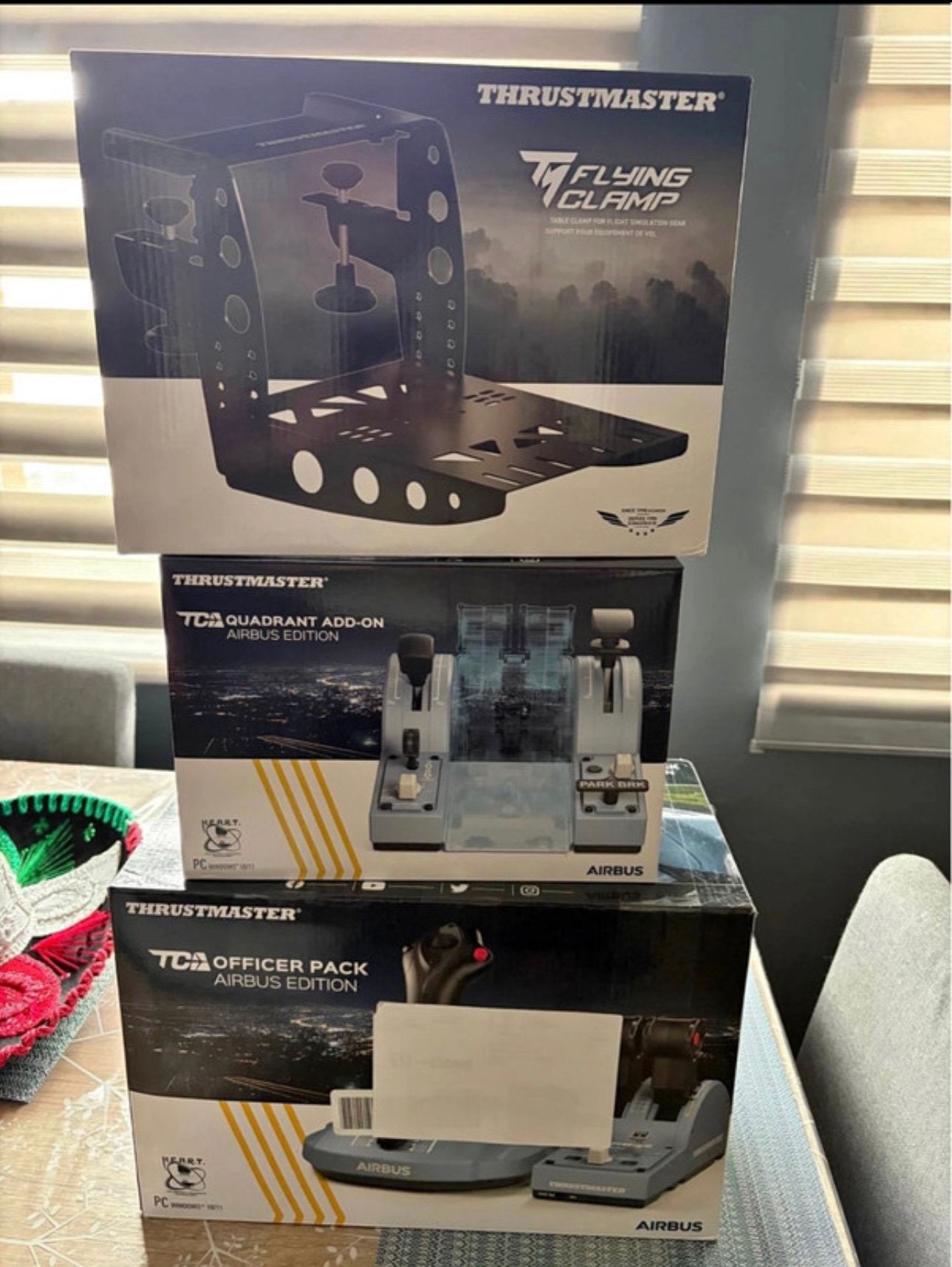 Pack Airbus Thrustmaster + Add-on + Support Bureau, Enlèvement, Comme neuf
