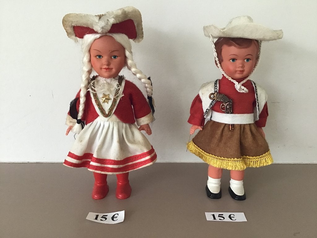 2 vintage Sweetheart Tanzpuppe met sleutel, Verzamelen, Poppetjes en Figuurtjes, Ophalen of Verzenden, Zo goed als nieuw