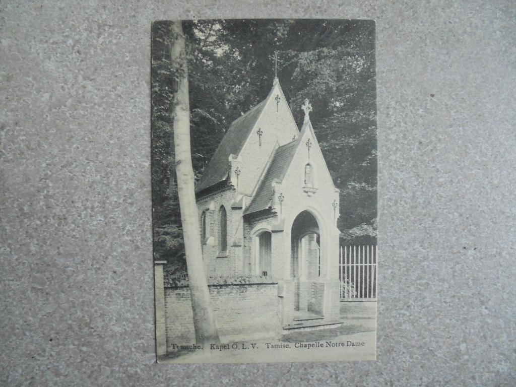 Beschreven Oude Postkaart Temsche Kapel OLV, Verzenden