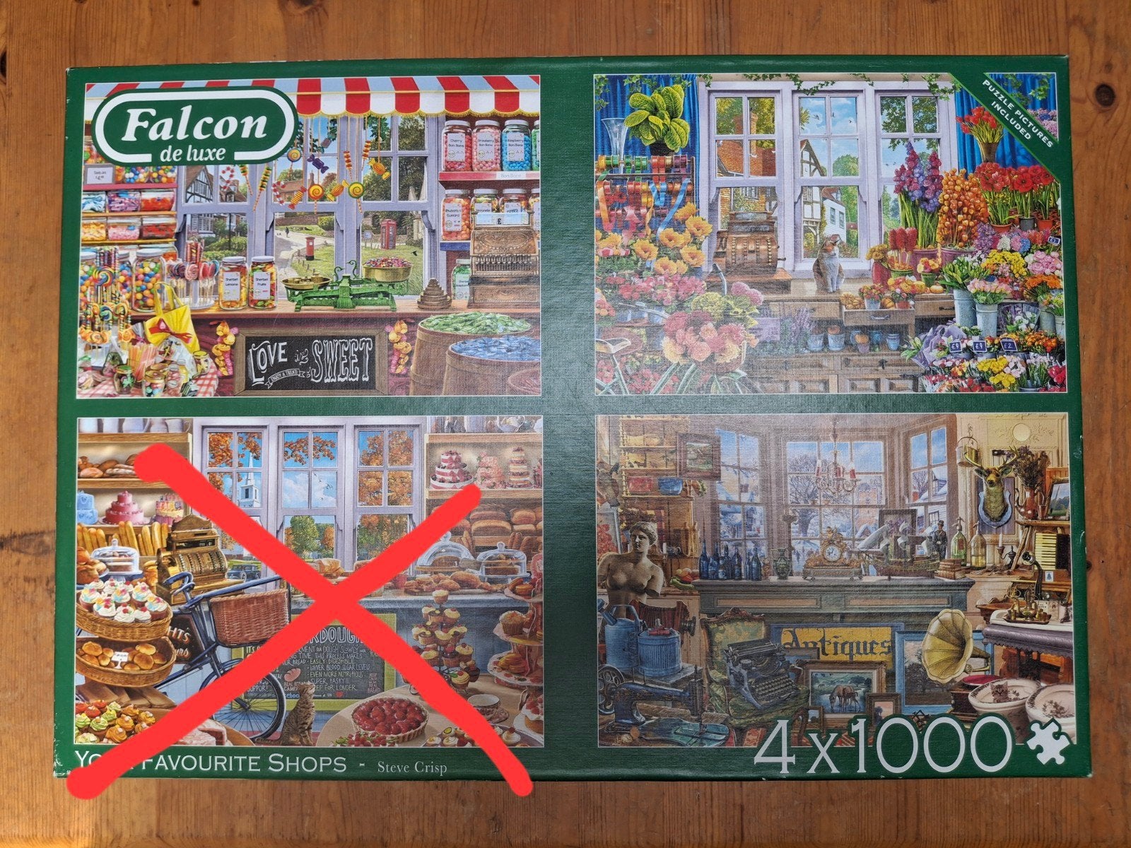 Falcon puzzels., Ophalen