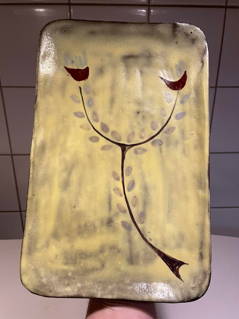 Plat céramique Germaine Steurs, Antiek en Kunst, Ophalen of Verzenden