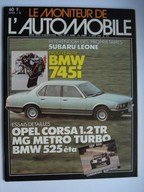 Moniteur de l'Automobile 775, Verzenden, Gelezen, Algemeen