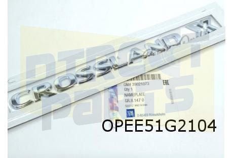 Opel Crossland X embleem tekst ''Crossland X'' Origineel! 39, Neuf, -, -, Opel