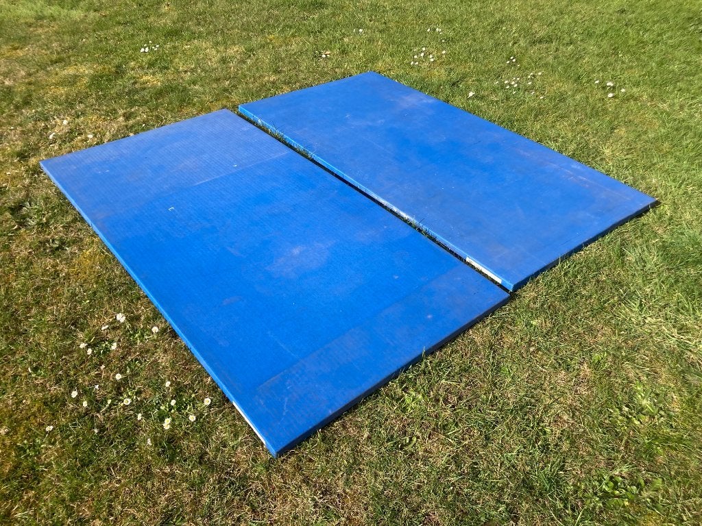 Tapis de gym Tatami 100x200x4cm bleu, Enlèvement, Utilisé, Tapis de fitness