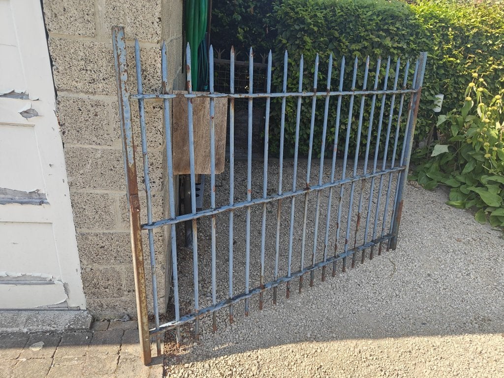 Metalen poort/hek, Ophalen, Met poort, Gebruikt, Tuinhek