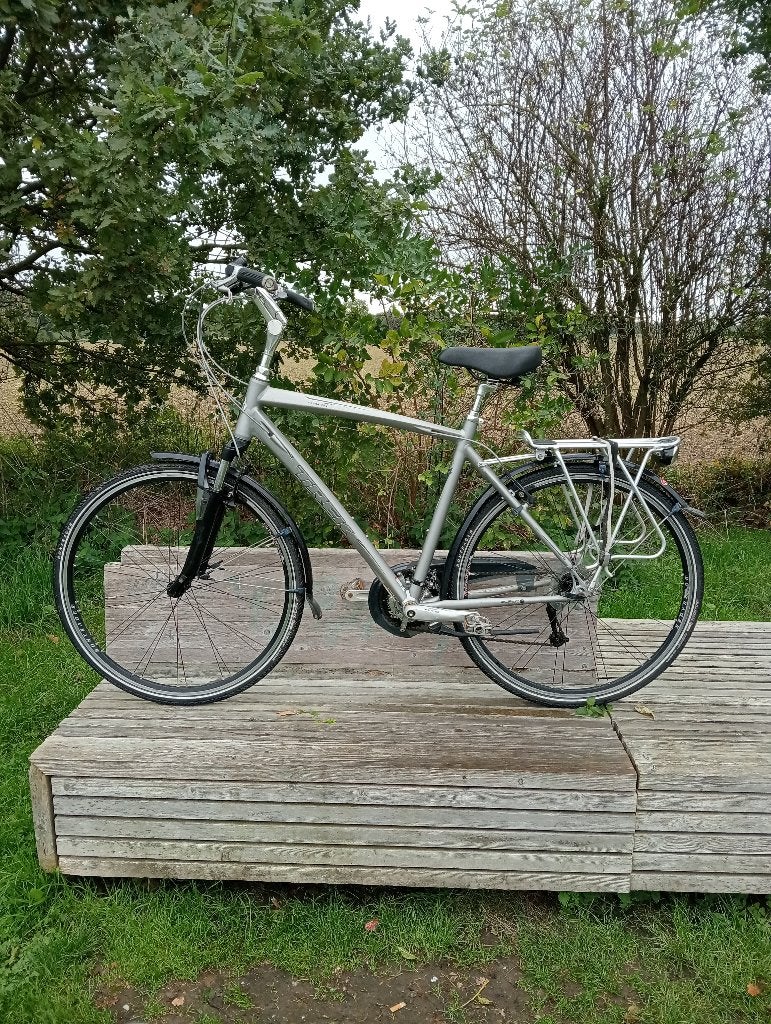 Mooie Trek hibride fiets, Fietsen en Brommers, Gebruikt, Versnellingen, 57 tot 61 cm, Trommelrem