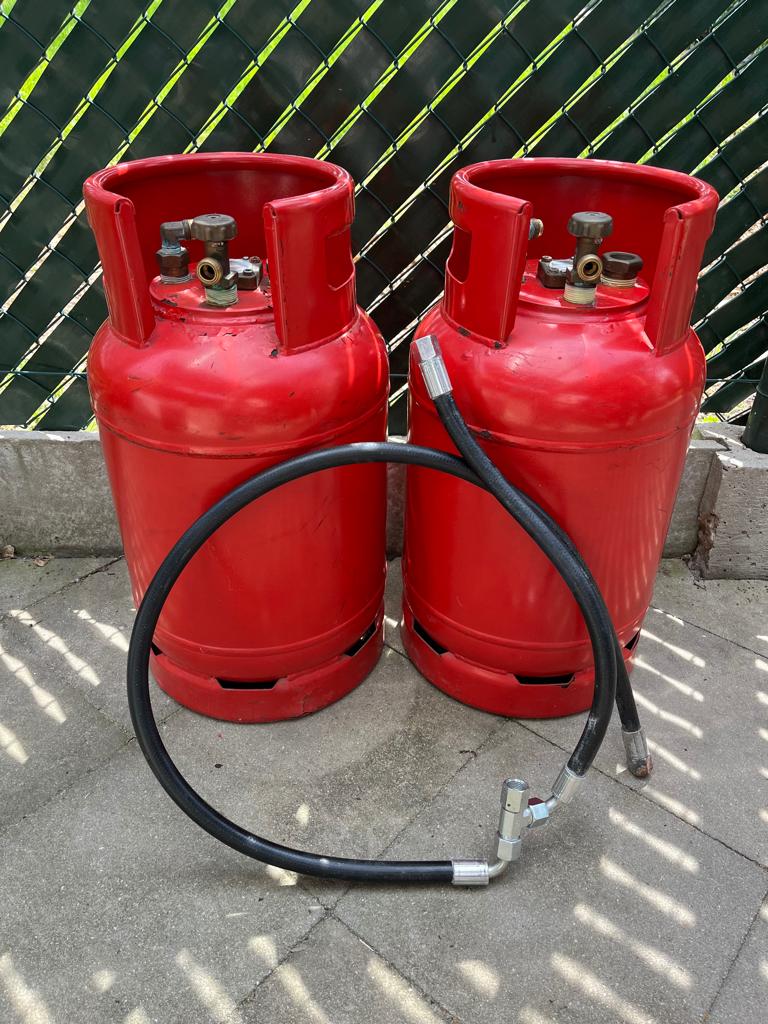 2xStalen LPG gasbussen 27 liter, Enlèvement, Utilisé