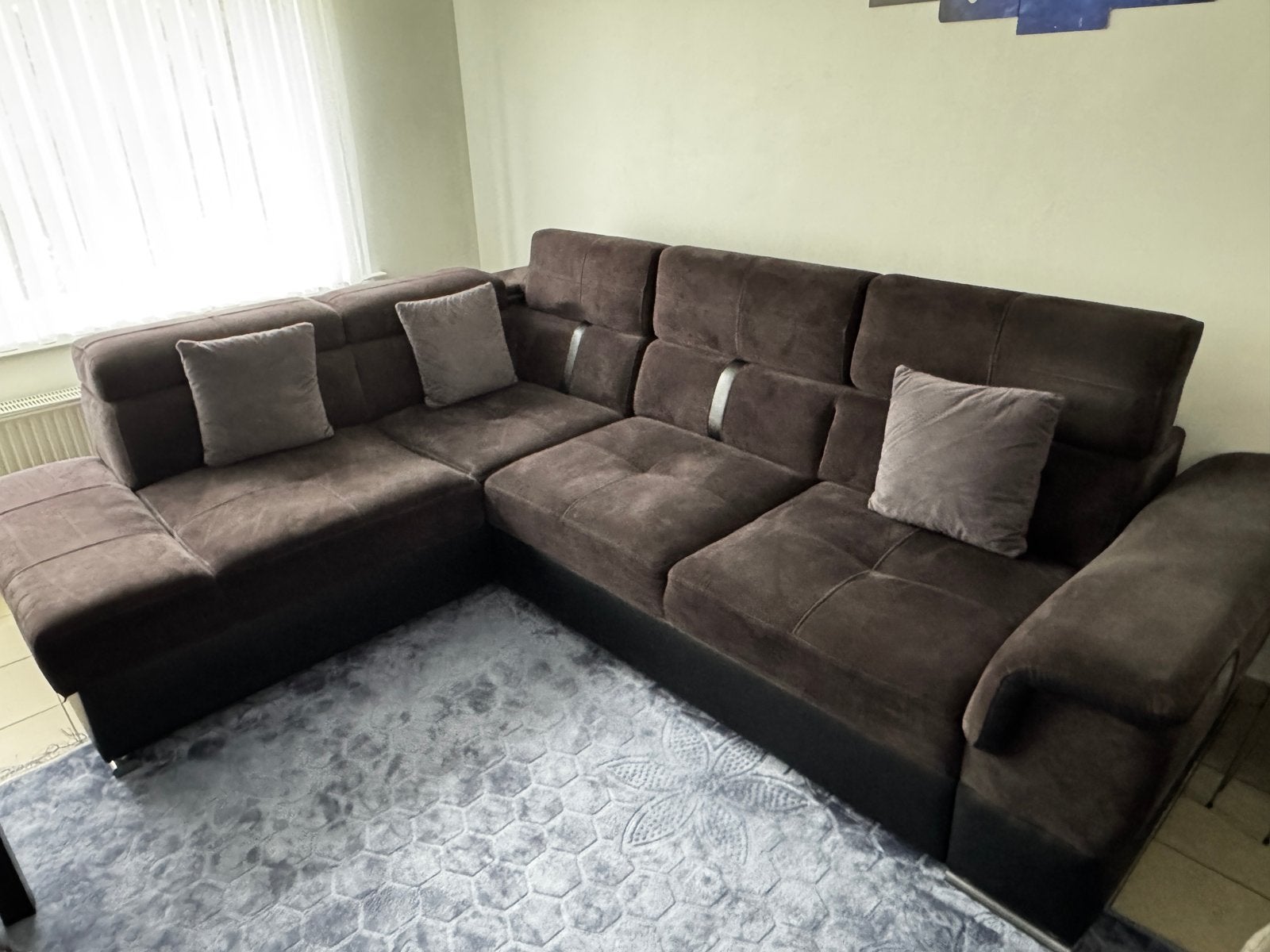 Hoeksalon met bedfunctie en opbergruimte, Ophalen, Gebruikt