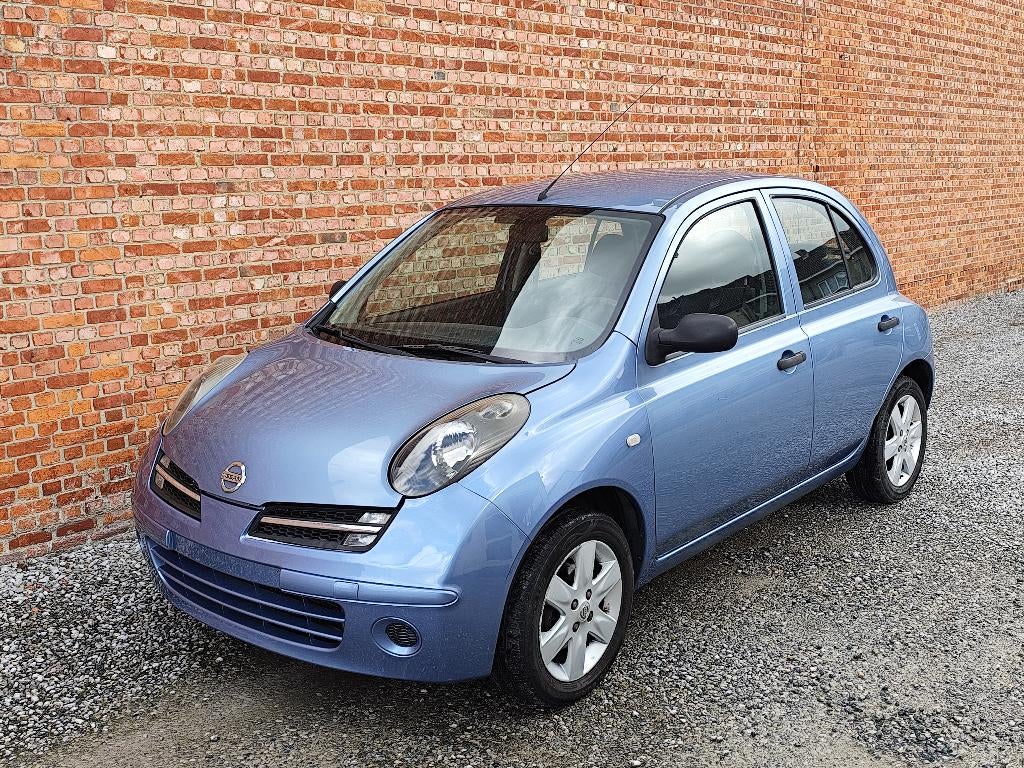 Nissan Micra 1.2i Automaat, Auto's, Stof, 4 cilinders, Blauw, Grijs