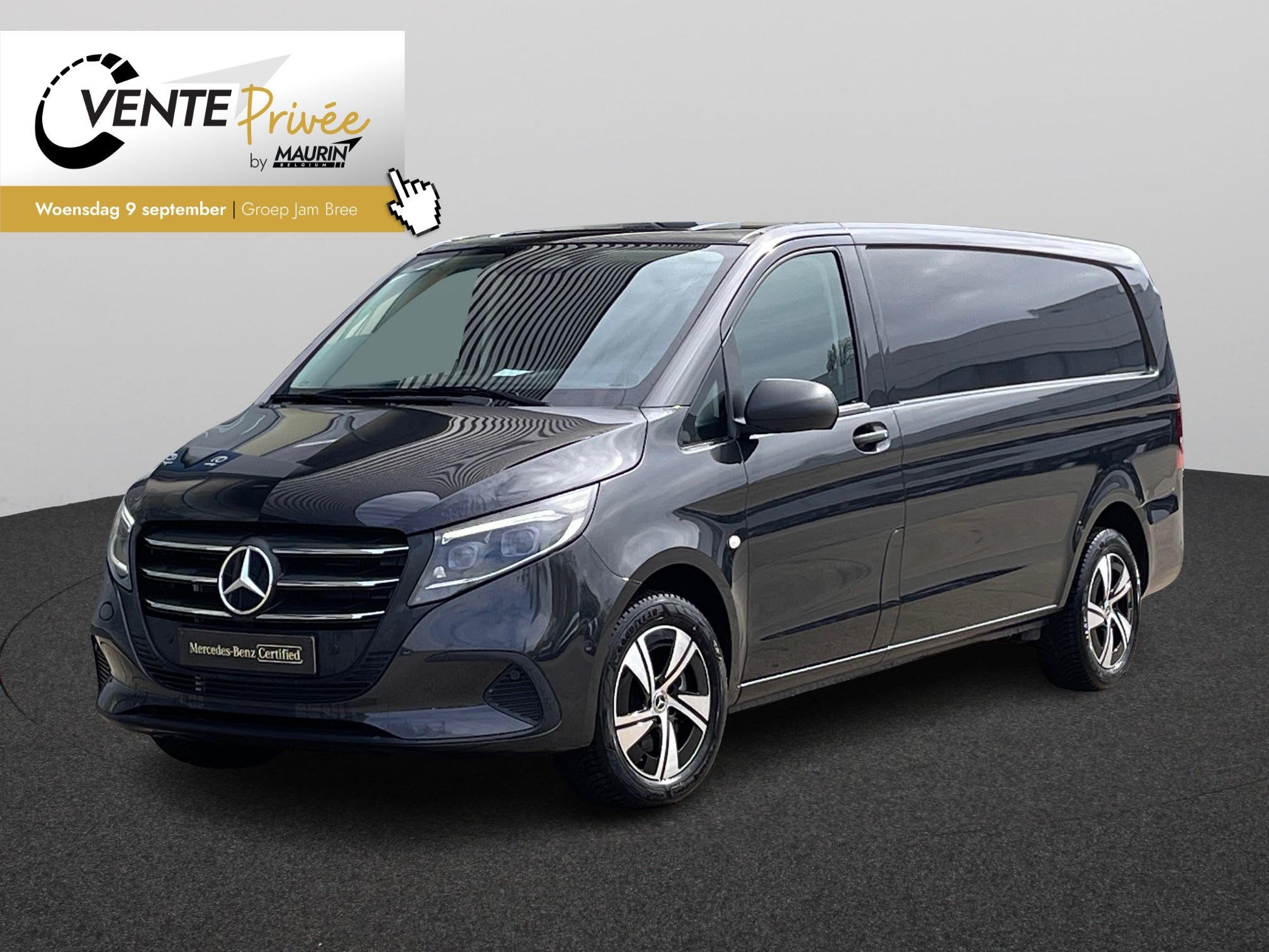 Mercedes-Benz Vito 116 CDI Select L3 9G-Tronic, Auto's, Automaat, Gebruikt, Zwart, 4 cilinders