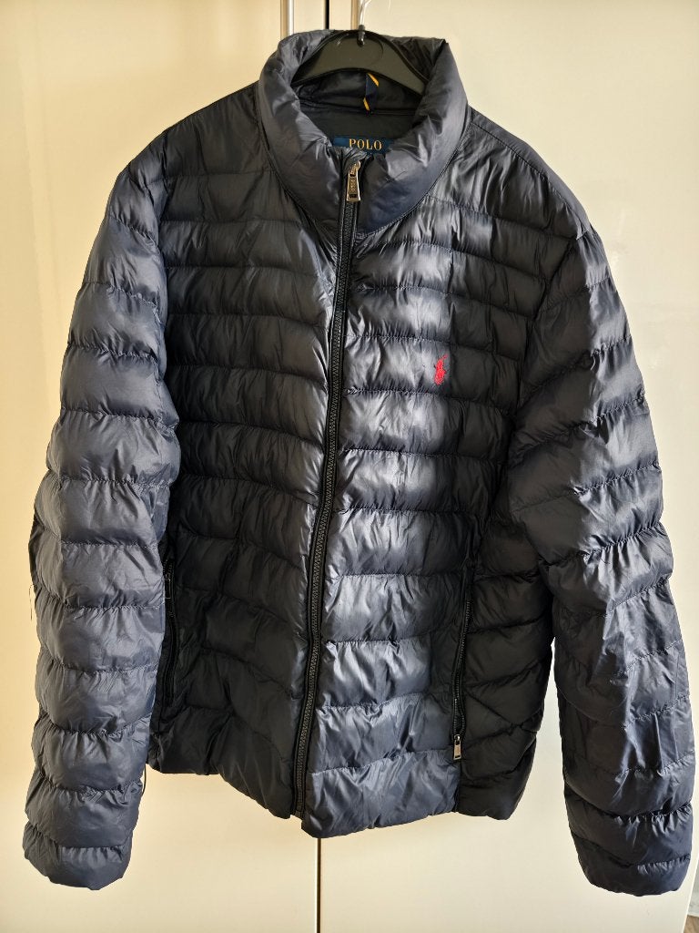 Polo Ralph Lauren Performance Puffer Jas Zwart – Maat L (LG), Kleding | Heren, Maat 52/54 (L), Ophalen of Verzenden, Rood, Polo Ralph Lauren