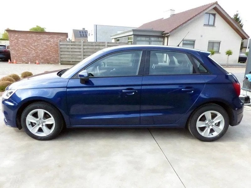 Audi A1 PDC achter automatische airco, bluetooth, ..., Auto's, Audi, Stof, Blauw, https://public.car-pass.be/vhr/535d60a5-74cc-49bf-964f-afa0965444c2