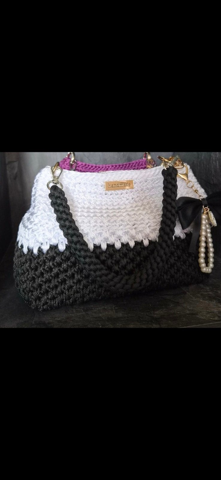 sac fait main au crochet, Enlèvement ou Envoi, Neuf, Sac à main
