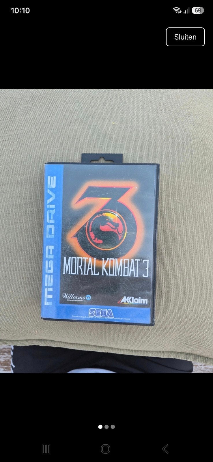 Sega Mega Drive Mortal Kombat, Enlèvement ou Envoi, Mega Drive