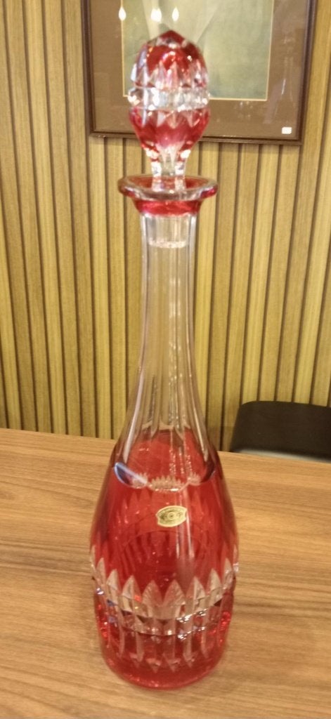 Carafe en cristal Val Saint Lambert., Enlèvement ou Envoi