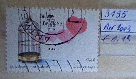 Belgique  n 3155 (O), Oblitéré, Sans enveloppe, Affranchi, Croix-Rouge