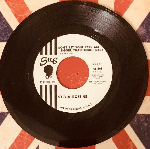 Sylvia Robbins Don't let Your Eyes Get Bigger ... Popcorn, 7 inch, Utilisé, Pressage original, Autres types
