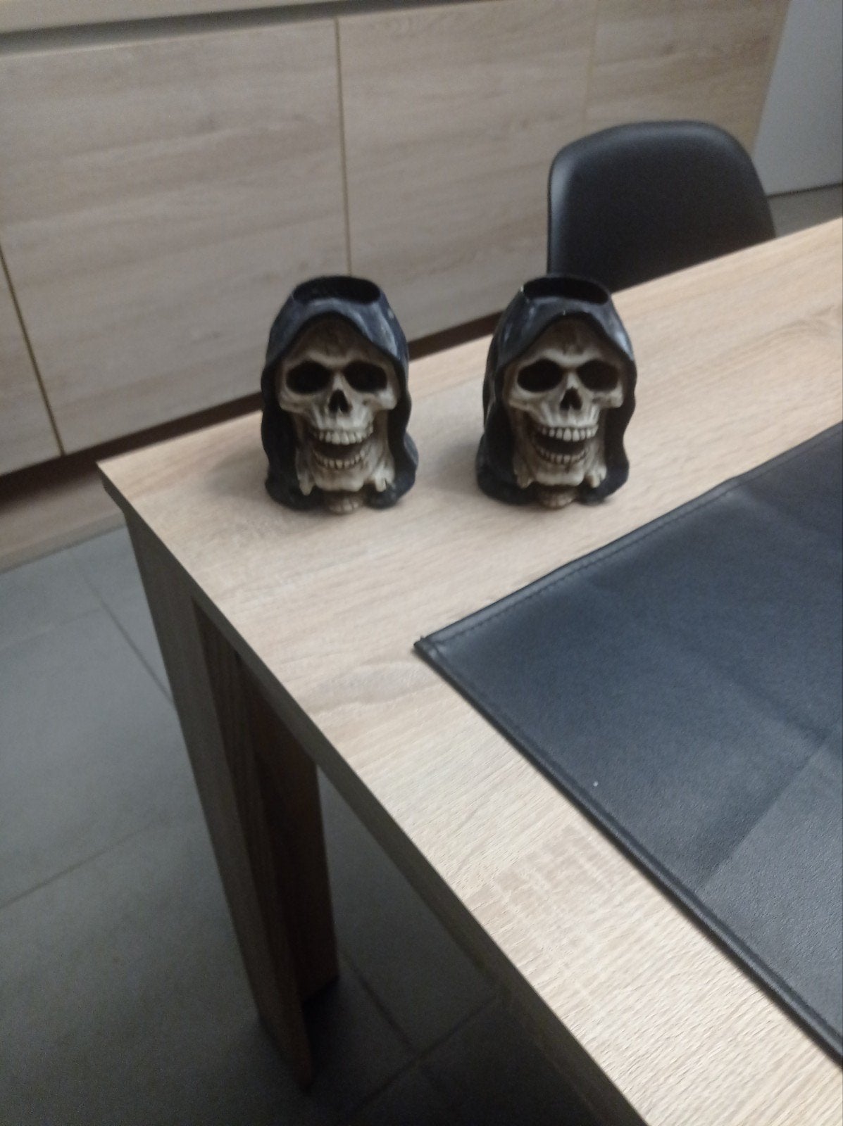 skull theelichthouders skull, Huis en Inrichting, Ophalen, Zo goed als nieuw, Natuurlijk materiaal