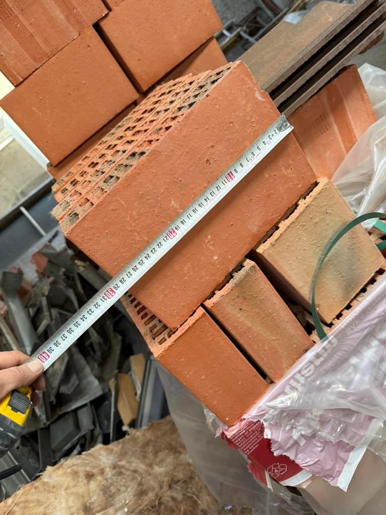 Bloc en terre cuite 8 et 14 cm d’eppaiseur, Bricolage & Construction, Enlèvement, Comme neuf