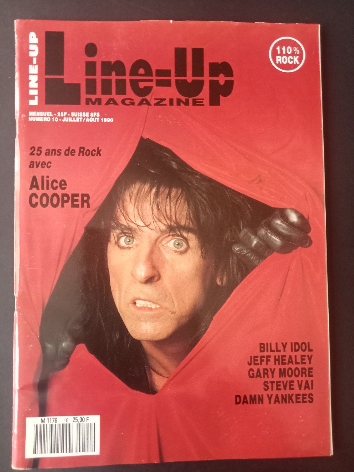 Alice Cooper, Frans Line-up magazine 1990