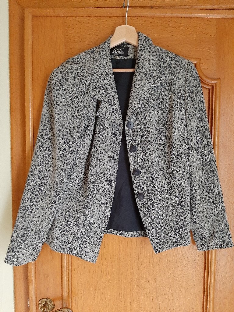 veste/blazer court doublé - tons gris - T40 - impeccable, Taille 38/40 (M), Gris, Comme neuf, Enlèvement