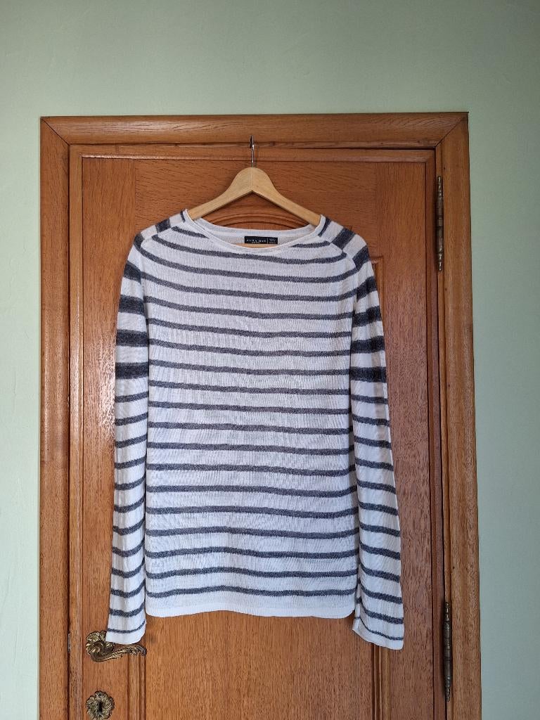 Pull à lignes marin léger - Zara -taille: M/L, Enlèvement, Comme neuf, Taille 48/50 (M), Zara